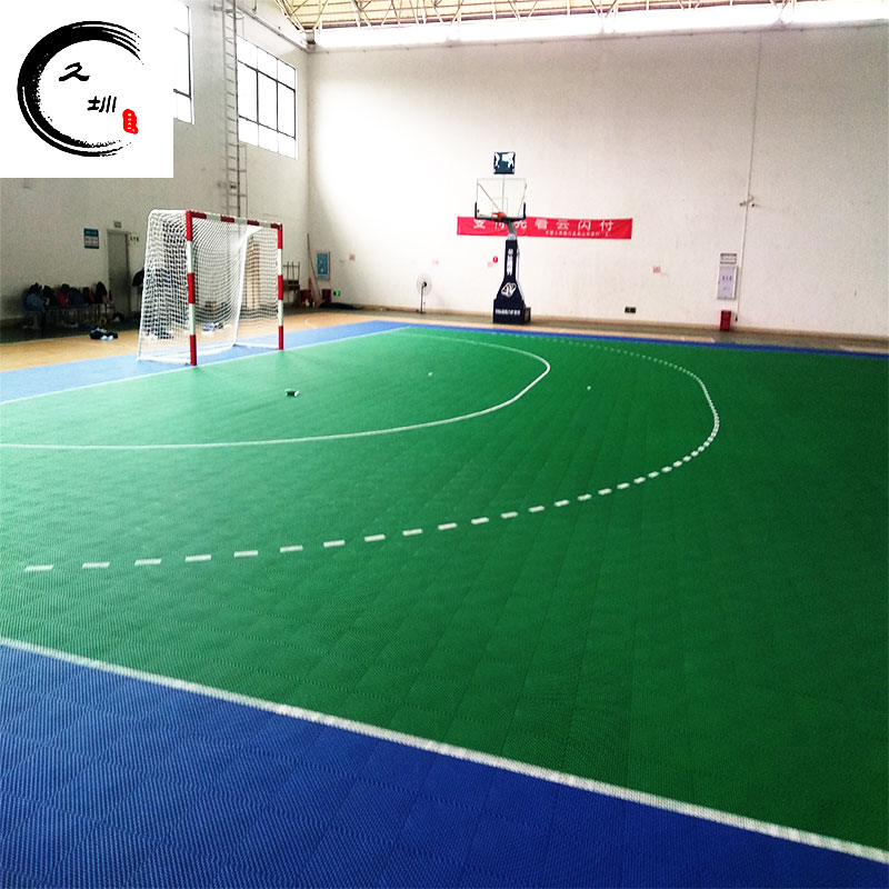 福建武夷山室內(nèi)手球場地懸浮拼裝地墊